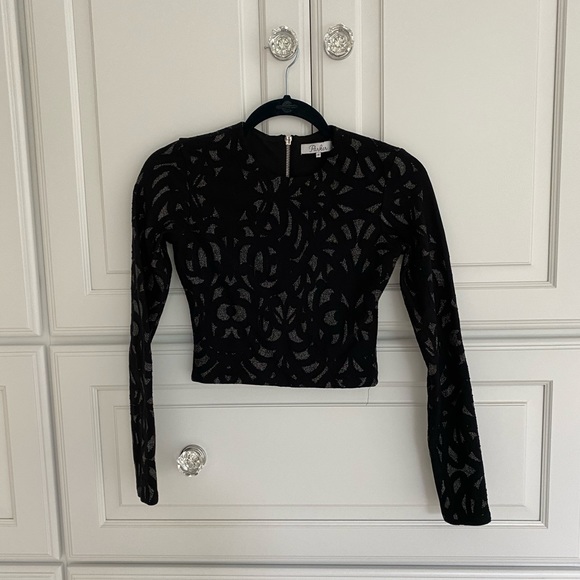 Luna metallic skirt and crop top set - Picture 6 of 10